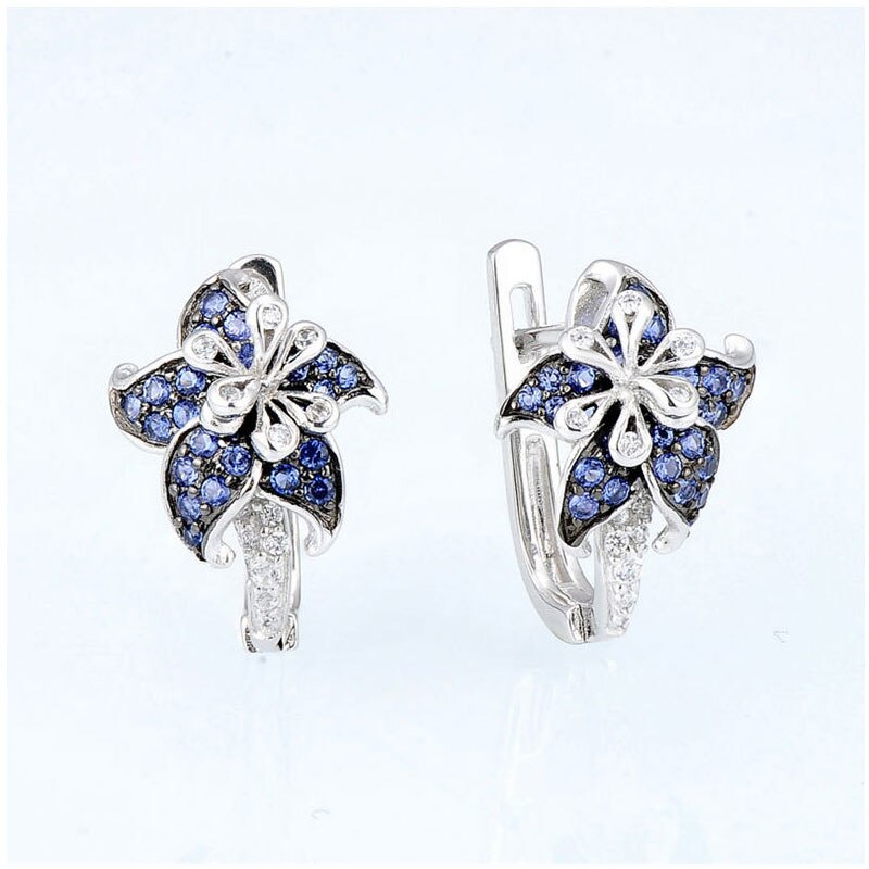 HUAMI Flower Fairy Stud Earrings for Women French Temperament Fashion Classic Jewelry Brincos Feminino Bride Wedding Engaged