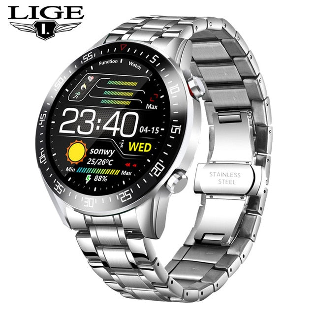 Full Circle Touch Screen Sports Fitness Watch for Men