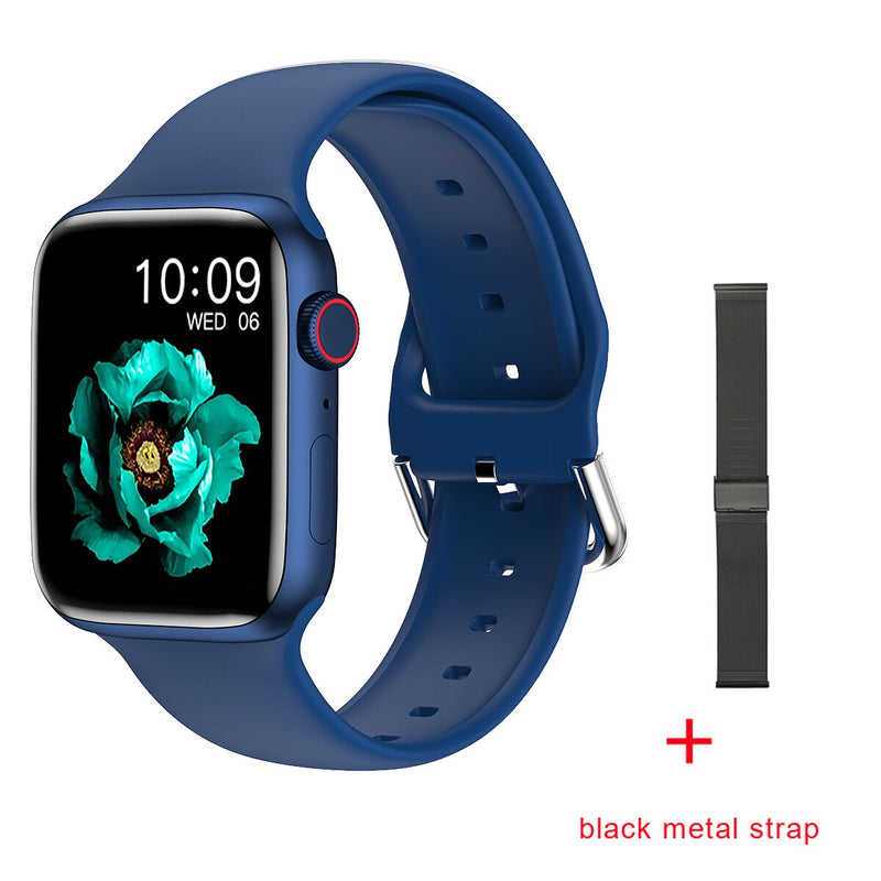 Stainless Steel IWO W66 Smart Watch with Bluetooth Call and 1.69 Inch Display for Women