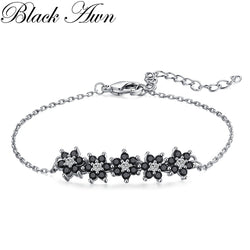 Sterling Silver Blossom Charm Bracelet