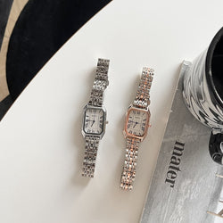 Fashion Womens Watch Rectangle Steel Strap Luxury Casual Watches For Ladies Elegant relogio feminino Quartz Wristwatch Blacelet