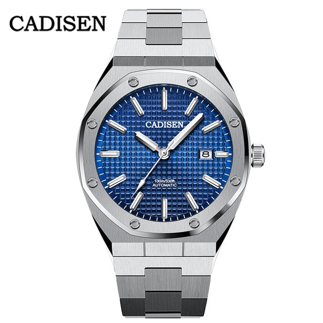 CADISEN Brand Luxury Mechanical Automatic 100M Waterproof Casual Luminous Wristwatch Men