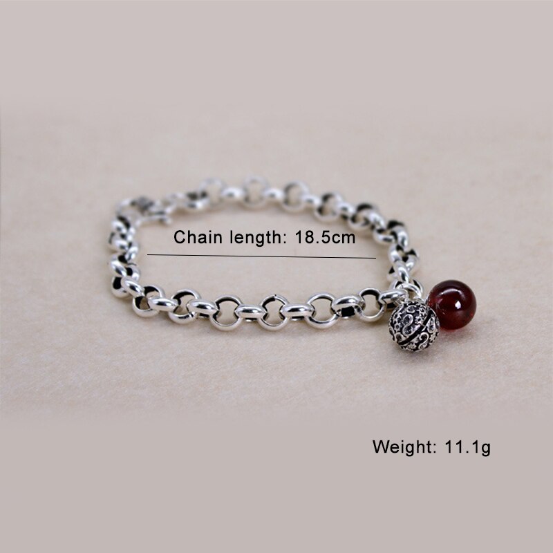 XIYANIKE Fashion 925 Sterling Silver Hollow Bell Chain Bracelet