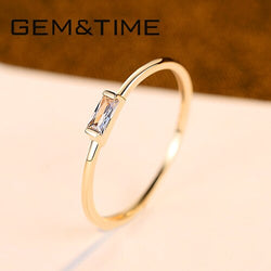 Gem&Time Luxury 14K 585 Yellow Gold Ring