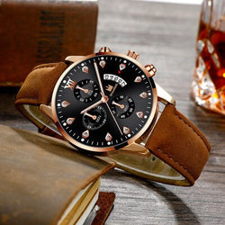 Luxury Men Woman Watch Top Brands Chronograph Watches Roman Diamond Scale Business Calendar Belt Watch Mens Quartz Watch