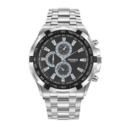 Stainless Steel Decorative Dial Quartz Watch for Men