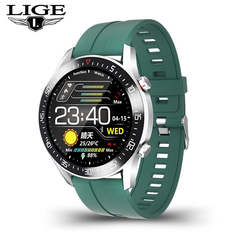 Steel Smartwatch with Full Touch Screen and IP68 Waterproof for Men
