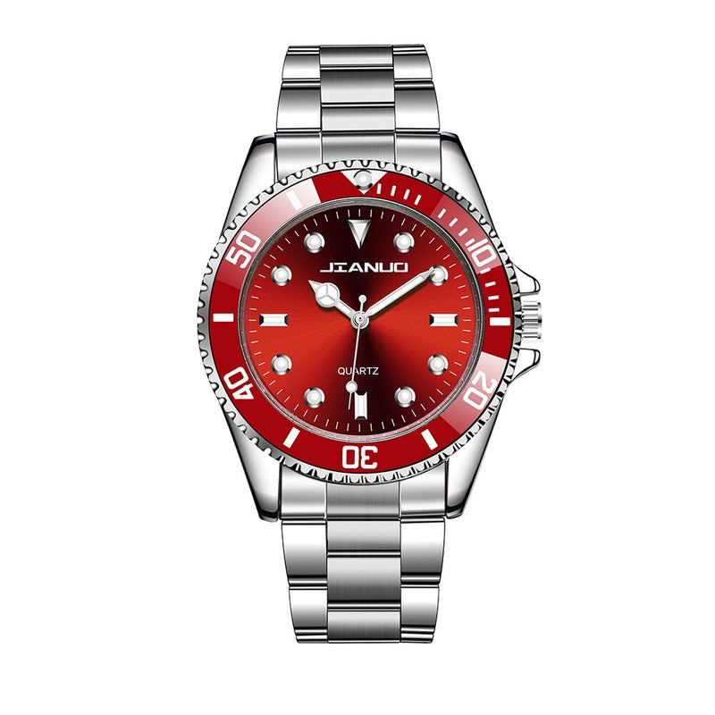 Relojes Hombre Fashion Quartz Business Waterproof Stainless Steel Mens Watch
