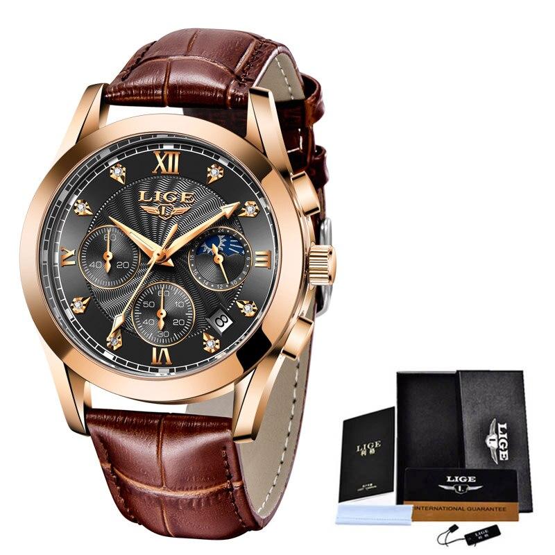 Stainless Steel Quartz Wrist Watch with Calendar for Women