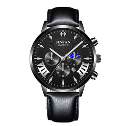Men Watches Luxury Famous Brand Men Leather Strap Calendar Watch Men Military Sport Luminous Quartz Watch relogio masculino