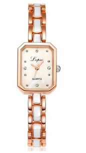 Square dial leisure Womens point diamond bracelet watch simple leisure watch consignment  christmas watch  luxury watch