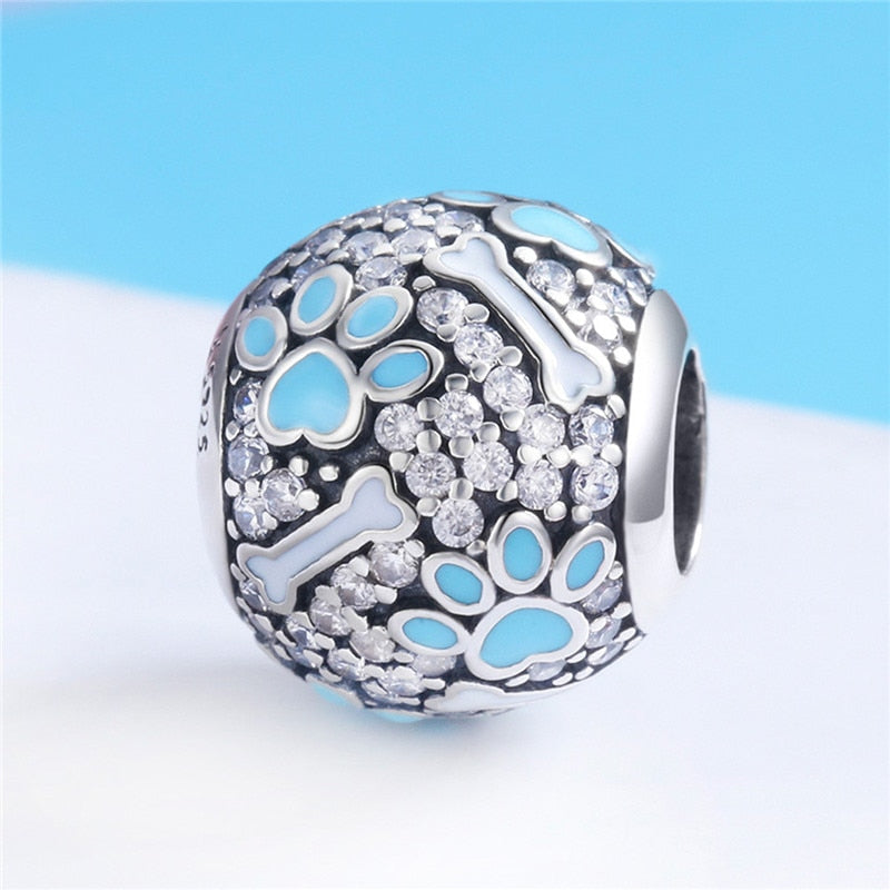 Cute 925 Sterling Silver Beads Charms fit Original Pandora Bangles