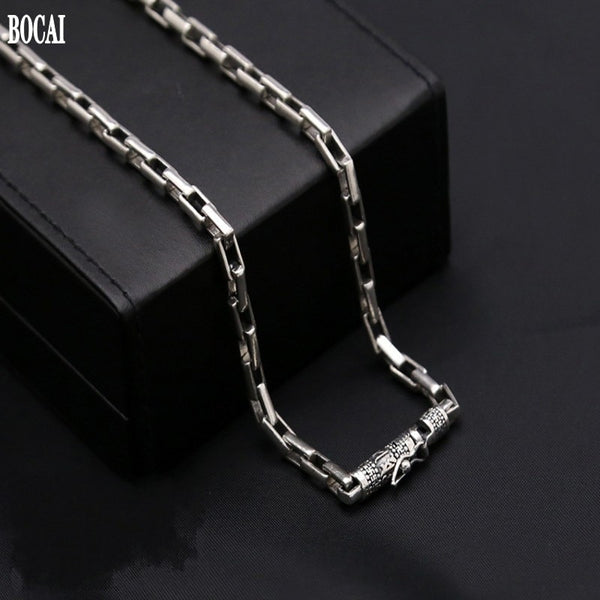 Pure Silver Rough Chain Necklace