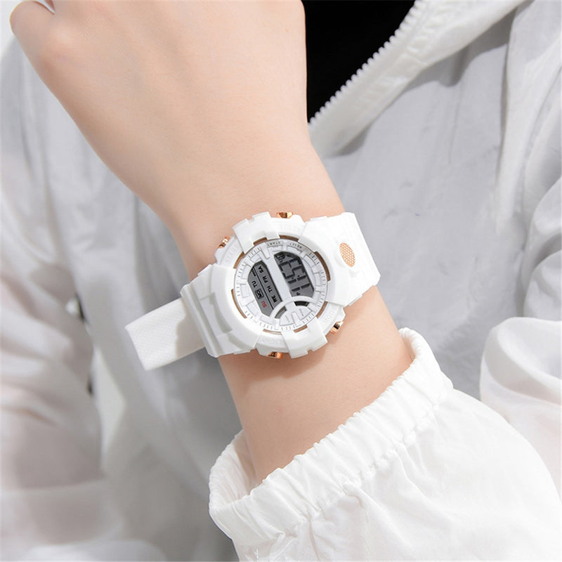 Digital Sports Watch LED Screen Large Face Electronic Simple Watch for Men Women Students H9