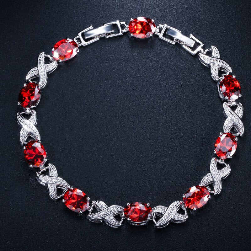 Sterling Silver 0.50ctw Gemstone Bracelet for Her