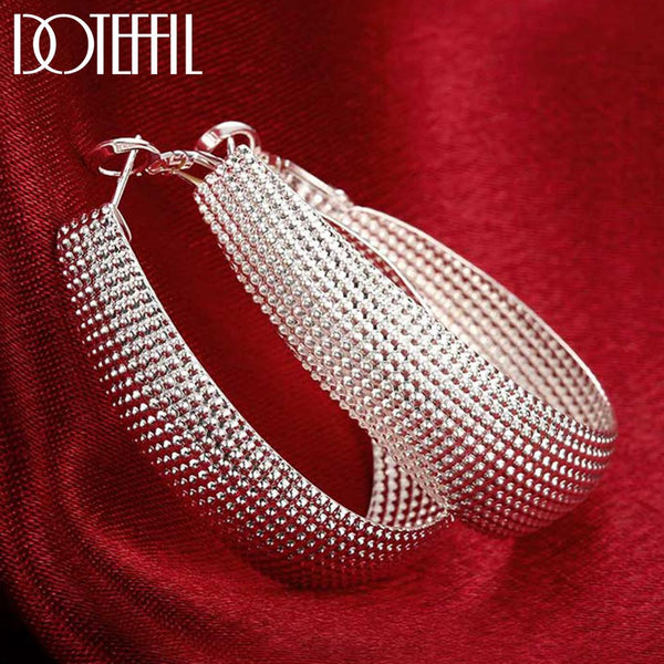 DOTEFFIL Fashion 925 Sterling Silver Earrings