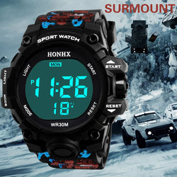 Luxury Design Men Digital Military Sport Watch LED Electronic Display Waterproof Wristwatch Mens Calendar Watch reloj deportivo