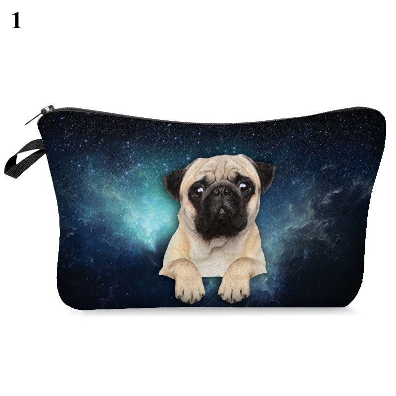 Toiletry Tool Makeup Bag Case Cosmetic Cartoon Bag Cat and Mouse Animal Printing Organizer Bag Travel Case Cute Polyester Pouch