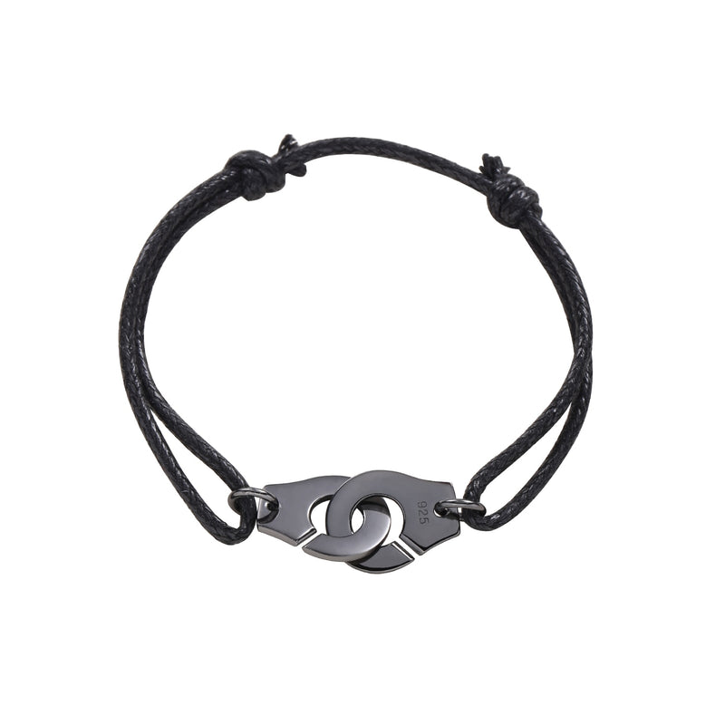 Moonmory Handcuff Bracelet available in 925 Sterling Silver Silver Black14K Golden or Rose Gold