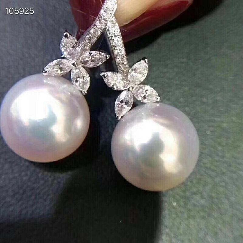 Sterling Silver Freshwater Pearl Dangle Earrings