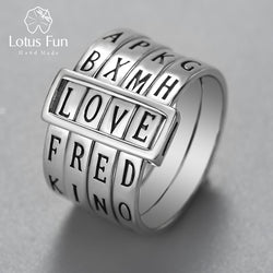 Sterling Silver Rotatable Ring for Women