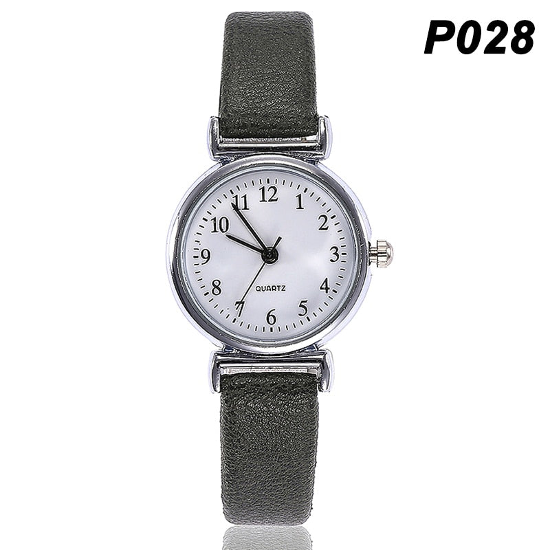 Women Classic Quartz Watch PU Leather Band Round Dial Sports Watch Gifts TT@88
