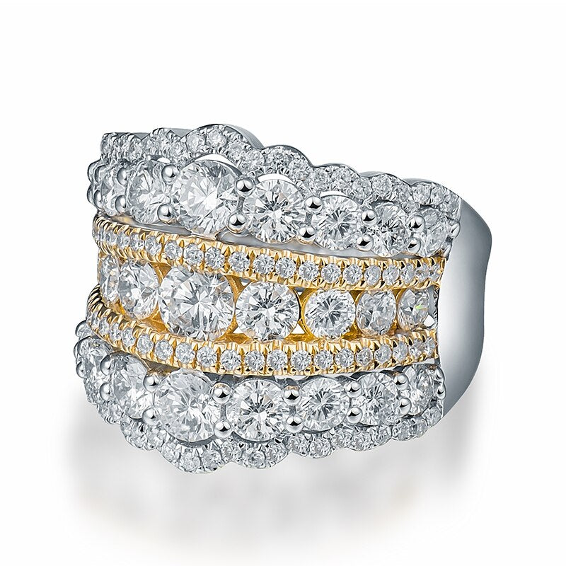 18k Yellow Gold Diamond Wedding Band for Women