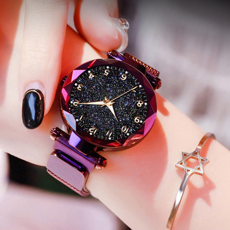 Luxury Magnetic Starry Sky Quartz Women Watch