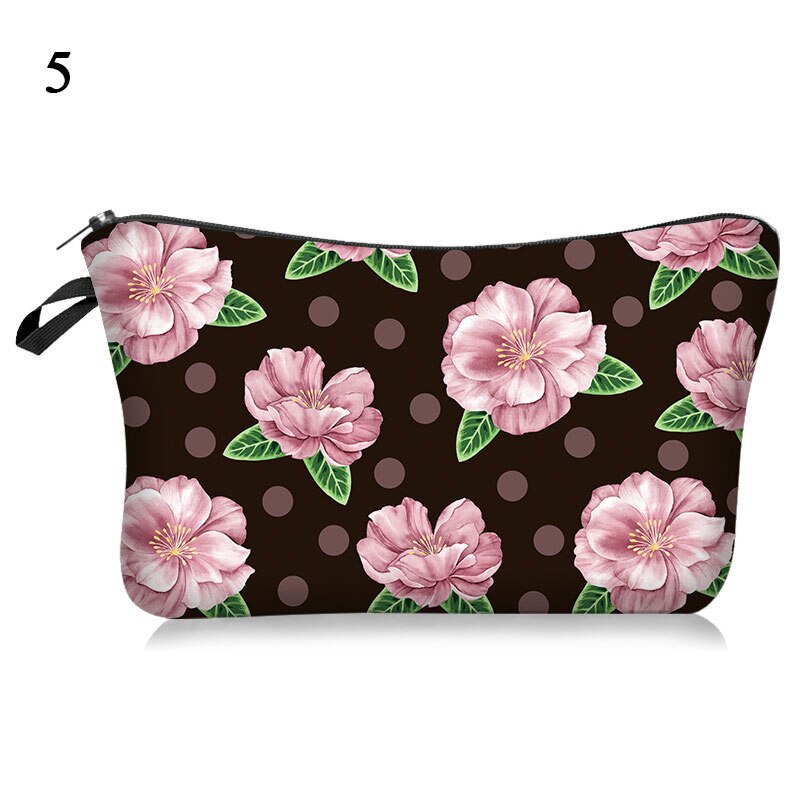 Toiletry Tool Makeup Bag Case Cosmetic Cartoon Bag Cat and Mouse Animal Printing Organizer Bag Travel Case Cute Polyester Pouch