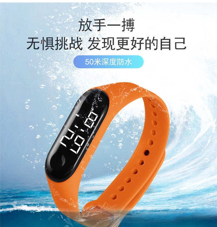 Led Movement Waterproof Digital Wristwatches Womens Watches