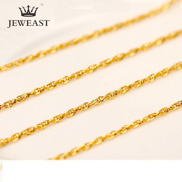 24K Gold Solid Gold Chain Necklace for Her