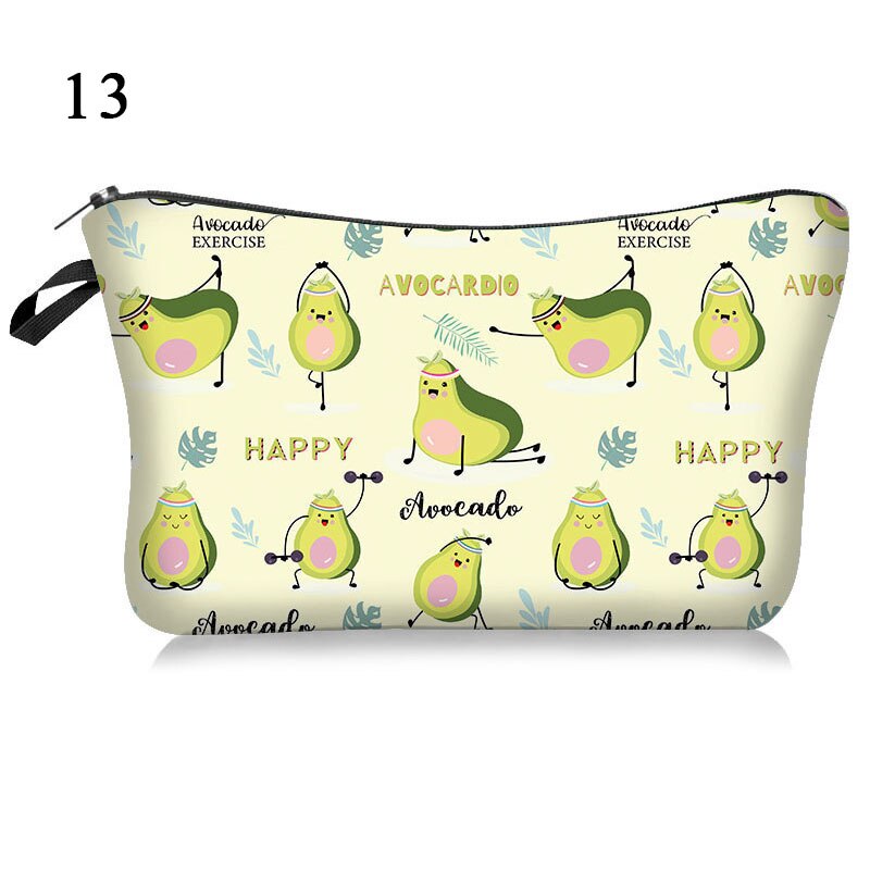 New Makeup Bags Women Cosmetic Bag Printing Neceser Cosmetics Pouchs For Travel Make Up Bag Cute Fruit Print Bag Accessories