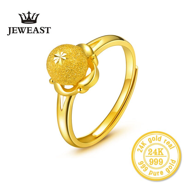 24K Gold Adjustable Fashion Ring for Women