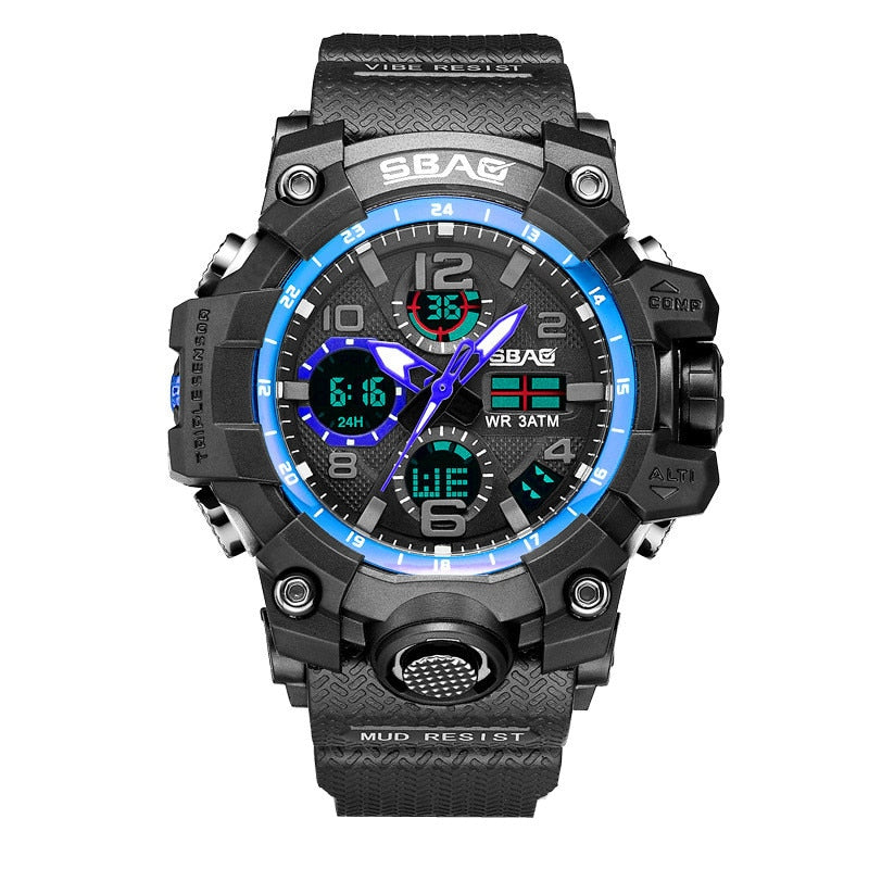 2021 Hot Brand Sport Watch Men Digital LED Electronic Watches TPU Quartz Wristwatches Multifunctional Outdoor Waterproof Watch