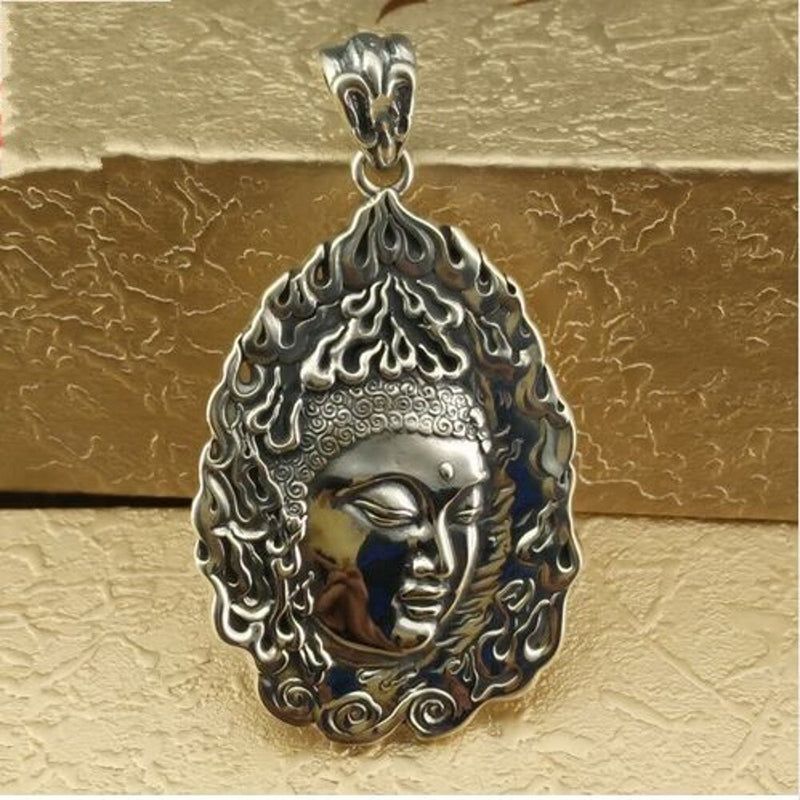 925 Sterling Silver Thai Buddha Pendant