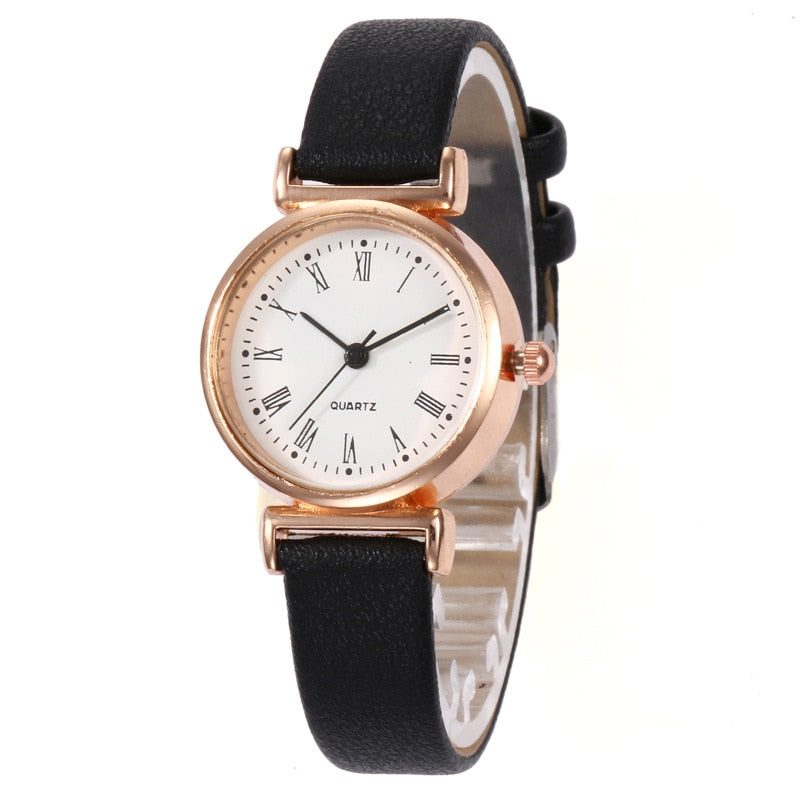 New Fashion Women Watches Ladies Retro Leather Strap Casual Quartz Watch Women Small Dial Thin Dress Watch Gift Relogio Feminino