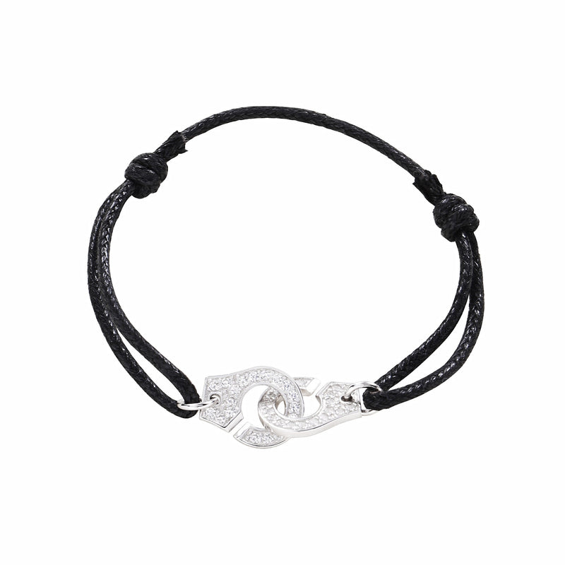 Moonmory Handcuff Bracelet available in 925 Sterling Silver Silver Black14K Golden or Rose Gold