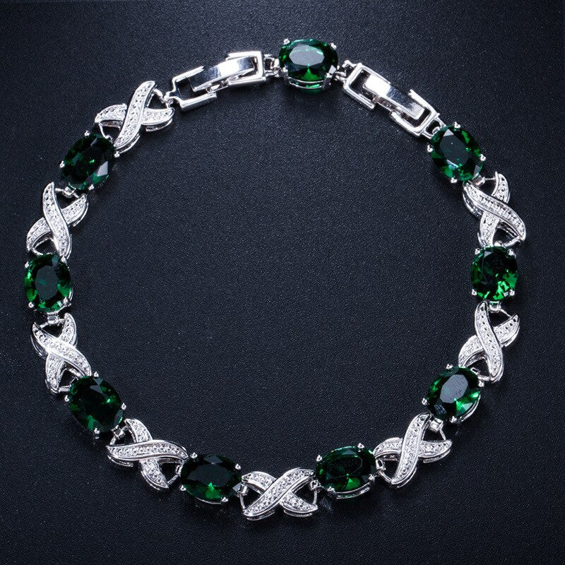 Sterling Silver 0.50ctw Gemstone Bracelet for Her