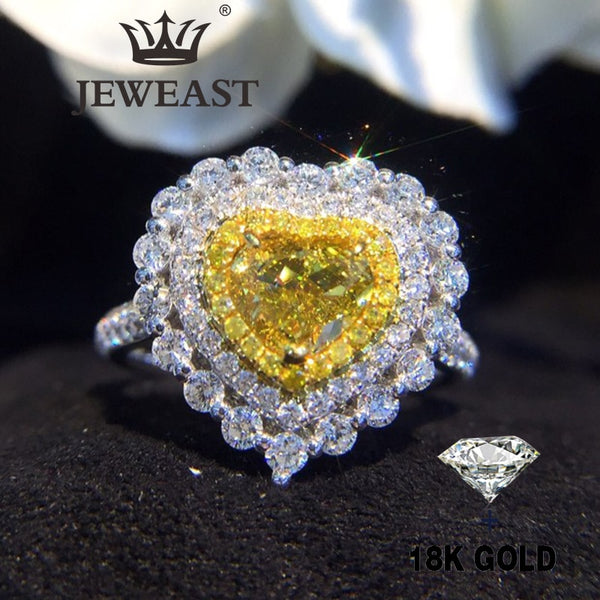 18K Gold Natural Diamond Ring for Women