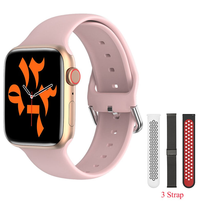 Stainless Steel IWO W66 Smart Watch with Bluetooth Call and 1.69 Inch Display for Women