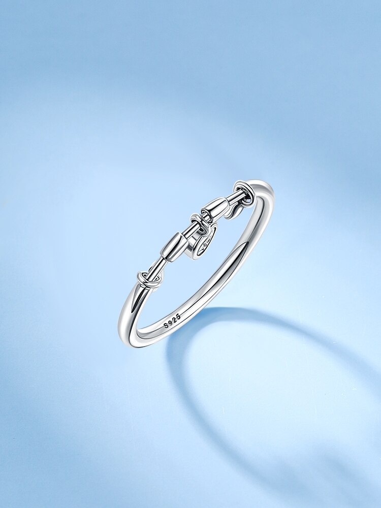 LEKANI 925 Sterling Silver Glittering Heart Cubic Zirconia Female Ring For Women Wedding Engagement Jewelry Fashion Gifts