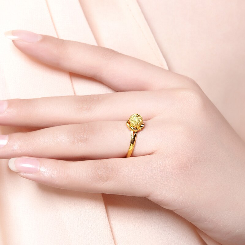 Golden Glow Adjustable 24K Gold Fashion Ring
