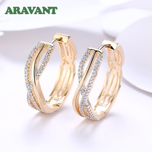 Sterling Silver 24mm Twist Hoop Earrings for Women