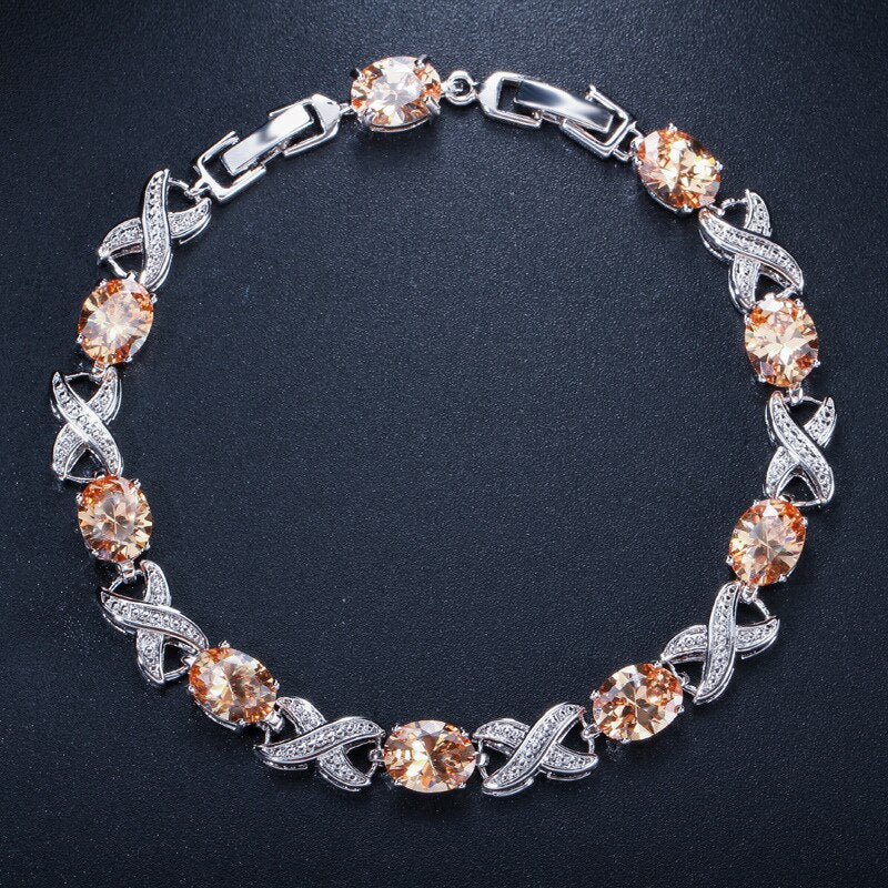Sterling Silver 0.50ctw Gemstone Bracelet for Her