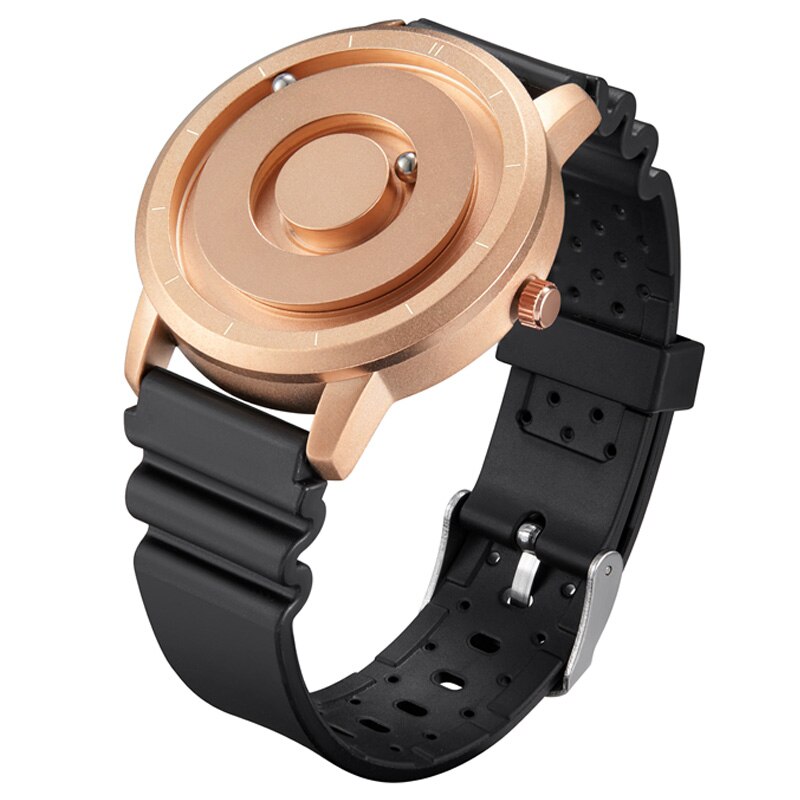 Creative Eutour Watch Blue Rose Gold Black Sliver Magnetic Ball Metal Multinational Watches Man Rubber Sports Clock Male Reloj