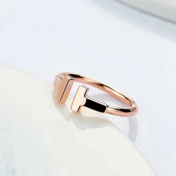 Christmas gift K gold high quality ladies wedding ring boutique fashion jewelry