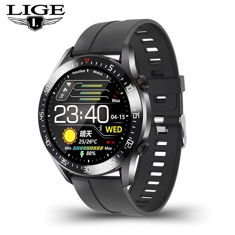 Steel Smartwatch with Full Touch Screen and IP68 Waterproof for Men