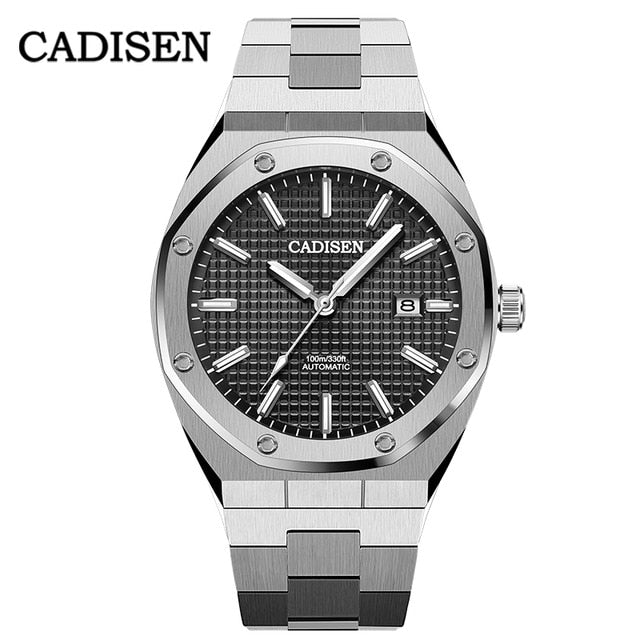 CADISEN Brand Luxury Mechanical Automatic 100M Waterproof Casual Luminous Wristwatch Men