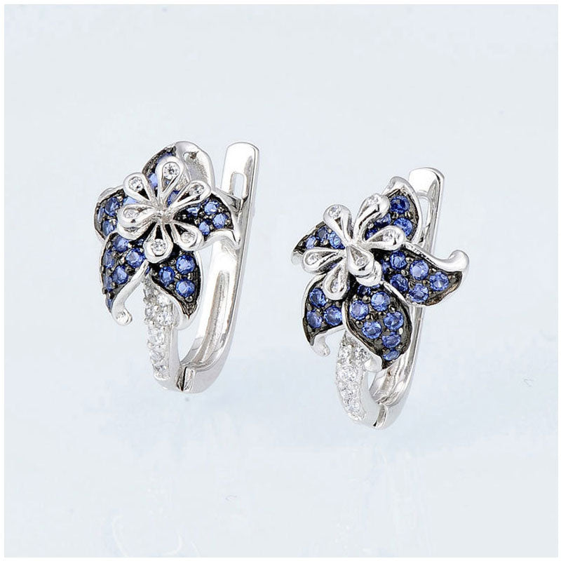 HUAMI Flower Fairy Stud Earrings for Women French Temperament Fashion Classic Jewelry Brincos Feminino Bride Wedding Engaged