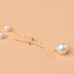 18K Gold Freshwater Pearl Pendant for Women